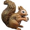JOKFEICE Figure di animali in plastica scoiattolo animali modello d'azione progetto scientifico, giocattoli educativi per l'apprendimento, regalo di compleanno, topper per torte, per bambini