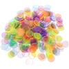Toddmomy 300 Pezzi Fiches da Bingo in Plastico Piccole e Leggere senza Bave Accessori per Giochi da Tavolo e Feste per Ragazzo Ragazza Colore Casuale