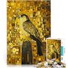 AITEXI Puzzle da 1000 pezzi per adulti Falco d'oro in stile Gustav Klimt Giocattoli fai da te Attività divertenti a casa, regali di compleanno, regali di viaggio, 52x38cm