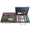 Generic Set di fiches da poker, Texas Holdem Poker Chips, Set da poker di qualità, Kit completo da poker, Fiches da poker, Accessori per giochi di poker, Set da poker portatile, Fiches da poker ad alta quota