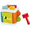 Chicco Cubo Incastra e Martella 2 in 1, Gioco Forme e Incastri per Bambini con 4 Forme Geometriche, 2 Sfere e Martello Giocattolo, Cubo Multiattività - Giochi Educativi 10 Mesi - 3 Anni