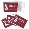 Generic American Mahjong Cards 2025 - Manuale portatile impermeabile | Set guida per punteggi mahjong americani | per giocatori principianti, donne, uomini, giochi notturni, viaggi, casa, feste, vacanze