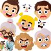 Ruwshuuk Giocattolo per Creare Facce, Giocattolo per l'apprendimento Socio-emotivo | Kit di apprendimento Socio-emotivo Adesivi in Feltro - Kit di Emoticon in Feltro per Gioco Multiplayer per Parco,
