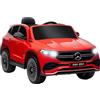 HOMCOM Macchina Elettrica per Bambini 3-8 Anni con Licenza Mercedes Benz EQA 12V, 3-8 km/h Auto Elettrica per Bambini con 2 Motori, Sospensioni, Telecomando, Porta USB, MP3 Musica Fari Clacson, Rossa