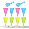 Generico Giocattolo Cono | Set 10 Pezzi per Sabbia da Spiaggia,Gioco di - Per Bambini in Età Prescolare Festa di Compleanno Attività Estive Giochi al Carnevale Apprendimento in Classe