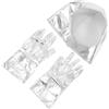 VICASKY Set Casco e Guanti da Astronauta per Costume Spaziale per Feste a Tema Accessori Cosplay Halloween Cappello e Guanti Argento Gioco di Ruolo e Travestimento