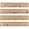 Cezool Righello in legno personalizzato per bambini - 20 cm per l'inizio della scuola 2024 con nomi e simpatici motivi - Ideale per ragazze e ragazzi per l'inizio della scuola e l'imbottitura del