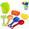 Generico Secchiello Kit Spiaggia per Bambini Formina Paletta Cucchiaio Rastrello