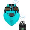 Fyssnn Barca telecomandata per mangimi da pesca con esca GPS barca per pesca di surf con LED 600 m Distanza del telecomando Adatto per la pesca di nidificazione e pesca a traino in fiumi laghi e mari (blu)