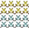 Heidouse 32 Pezzi Spade gonfiabili, PVC da 25,6 Pollici Fa esplodere Spade, Giocattoli gonfiabili per Bambini a Tema Regali a Tema