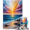 AITEXI Puzzle da 1000 pezzi per adolescenti Tramonto sul mare Giocattoli educativi per l'apprendimento Giochi per famiglie Adatto alle coppie 52x38cm