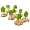 WWS War World Scenics War World Gaming 3 x Basette di MDF Miste per Alberi - Wargame da Tavolo Diorama Terrain Scenery Paesaggio Legno Miniature Modello Spedizione Tracciata