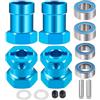 AXspeed RC Alluminio 12mm Hex Wheel Adapter Set Kit Compatibile con Tamiya 58347 1:12 Lunch Box RC Truck