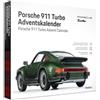 FRANZIS 67233 - Calendario dell'Avvento Porsche 911 Turbo, modello in scala 1:43, con modulo audio e libro di accompagnamento a 52 pagine
