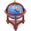 Odoria 1/12 Miniatura Globo Blu con Supporto Legna Casa Delle Bambole