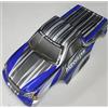 Generico Carrozzeria Monster RC Off-Road Truck Scala 1:10 1/10 Himoto - Body Shell per Auto Telecomandate - Modellismo RC (BRONTOSAURUS BLU NERO)