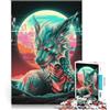 LGNBTGM Giochi di relax Drago Puzzle da 2000 pezzi per adulti 70x100cm con pezzi completamente interconnessi di forma casuale per e 14 anni e oltre