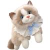 Generico Animaletto Di Peluche Adorabile | Bambola Adorabile di,Giocattolo Di Peluche A Forma Di Gatto | per Feste, Viaggio, Auto, Divano, Appartamento, Compleanno, Halloween e Natale