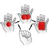 Be-Magic 2 Pezzi da Palla a Quadrato Palline di Spugna a Piazza Rossa / 2 PCS Ball To Square Sponge Balls To Red Square -magia Trucco,Festa Trucco, Oggetti magici