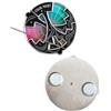 Hliloy Ruota fidget colorata, perno smaltato colorato, ruote colorate per l'artista, ruota rotante con 20 colori, identifica rapidamente le relazioni tonali, spilla 3 in 1 con portachiavi e magnete per