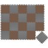 LittleTom 18 Pezzi Tappeto Gioco per Bambini in Piastrelle EVA 30x30 - Pavimento Morbido e Antiscivolo per Neonati - Superficie Puzzle Protettiva Ideale per la Cameretta dei Bimbi e Gioco a Terra