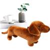 Generico Giocattolo Bassotto - Decorazioni e Realistiche - Cane Bassotto in Peluche,Per Camera Da Feste Auto Regalo Halloween Pasqua Natale Compleanno