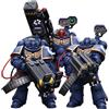 JOYTOY JT8803+JT8810+JT8827 Warhammer 40K Gli Ultramarine, Set di Figure da 3 Personaggi Ultramarine Desolation Marine Tactical Team 1/18 Modelli di Soldati