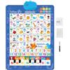 Arroopu Cartellone Alfabeto Da Parete | Giochi Bilingue Per Alfabeto E Numeri - Carta Da Parete Spagnolo E Inglese Con Musica - Per Età 1-6 Scuola 'Infanzia Compleanno Feste Vacanze Natale Aula Scuola