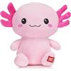 Posh Paws Kawaii Kuties 9.5 inch (24cm) Kai The Axolotl Squishy Soft Plush Toy