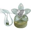 DLM Bomboniere DLM-A1497 Bomboniera Lampada a led cm 9x9x9 con icona a Cuore numero 18 e palloncini su fiore in Cristallo brillante completa di scatola utile per 18° Compleanno di un maschio o femmina