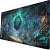 ymyukop Riftbound TCG Playmat 24x14 pollici con marcatura a zona design non ufficiale inclusa custodia per giochi da tavolo Playmat (Frammenti di runa in bilico)
