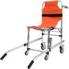 HPDTZ Sedia di emergenza, per il trasporto, sedia a rotelle, in alluminio, portata fino a 160 kg, pieghevole, con cinture di sicurezza e ruote universali (blu)