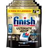 Finish Powerball Ultimate Plus 192 Pastiglie Capsule Classico Lavastoviglie Contro le Macchie di Bruciato Brillantezza Eccezionale Pulizia Intensa - 4 Confezioni da 48 Tabs