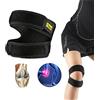 Yosoo, supporto con fascia per la rotula del ginocchio, regolabile, per corsa, salto, pallacanestro, sport all'aria aperta o sollievo dal dolore al ginocchio, Black, M