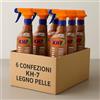Generico KH-7 Legno & Pelle 750 ml - Confezione 6 Pezzi - Detergente Nutriente e Protettivo per Legno e Pelle Naturale o Sintetica - Cura e Pulizia Professionale