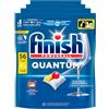 Finish Powerball Quantum 224 Pastiglie Capsule Limone Detersivo Lavastoviglie Azione Sgrassante Pulizia Brillantezza Efficace Contro Corrosione e Aloni - 4 Confezioni da 56 Tabs