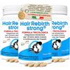 Salus Labs HAIR REBIRTH STRONG * 270 capsule * la Migliore Cura per i Capelli * Nuova Etichetta * Formula Tricologica: Cheratina Biotina Cistina Calcio D Vitamina B * Blocca la Caduta e fa Ricrescere i Capelli