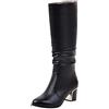 Generic Stivali Lunghi da Donna Tronchetti Donna Invernali Eleganti Impermeabili Antiscivolo Stivaletti con Tubo da Neve Stivali Lunghi in camoscio Stivaletti Platform Scarponcini