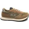SUN68 Scarpe Sneaker Girl's Ally Glitter Textile Teen Suede/Nylon Oro Z25SU07 Z44404T 37