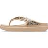 Crocs Donna Sloane Glitter WgFp W Blk/Blk Croslite Flip | 207665-060 |, Chai/Oro, 5 UK M/ 6 UK W (M6W8)