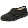 Davema Pantofola Donna Estiva Elasticizzata con Strappo Art. 391 Prodotto Italiano (Nero, Num.42 EU)