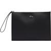 Lacoste Anna - Pochette in tela piqué con zip, da donna, Abimes Petunia, Abimes Petunia, Western