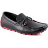 GUESS Almer, Mocassini Uomo, Nero Rosso 001, 42 EU