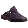 Fly Flot FLYFLOT ART 307 Ciabatta Ciabatte Sanitaria Sanitarie Uomo Blu Bianco Bianche Ciabatta Confort Ciabatta Pelle Fibbia Regolabile Made In Italy (41, Blu)