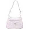 B. Cavalli Borsa a spalla da donna ecopelle Prodotto Vegano 33x25x14 cm BC1346-WHITE