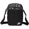 Nike Borsa da crossbody unisex Heritage (4 L), Bianco/nero/bianco, taglia unica
