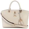 GUESS Queensland Luxury Satchel Cream White/Taupe