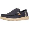 HEYDUDE Hey Dude Mikka Jute - Scarpe Uomo Slip-On - Mocassini, Black/Irish Cream, 43