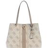 GUESS borsa a tracolla Erenia Tote Bag Dark Taupe Logo grigio talpa