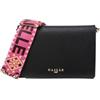 GAÀLLE Gaelle Paris Borsa tracolla con logo in metallo e tracolla jacquard GAACW02208 nero